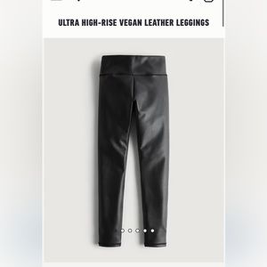 Hollister vegan leather leggings